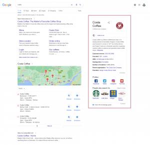 google my business knowledge panel