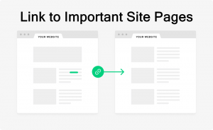 point internal links to most important pages
