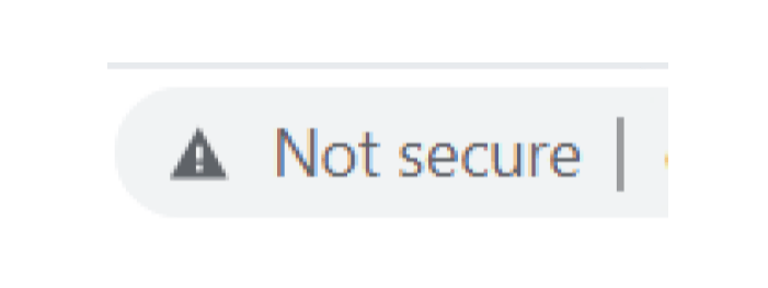 not secure website